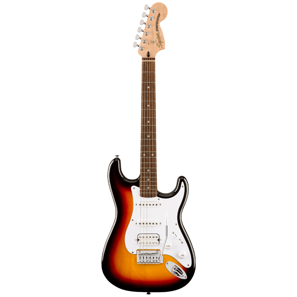 Squier Affinity Stratocaster Junior 3-Colour Sunburst Front ; Squier Affinity Stratocaster Junior 3-Colour Sunburst Full