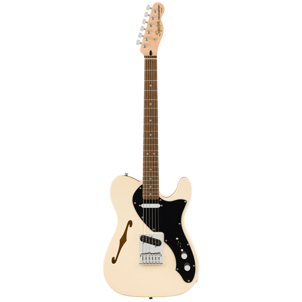 Squier Affinity Telecaster Thinline Olympic White Front ; Squier Affinity Telecaster Thinline Olympic White Full