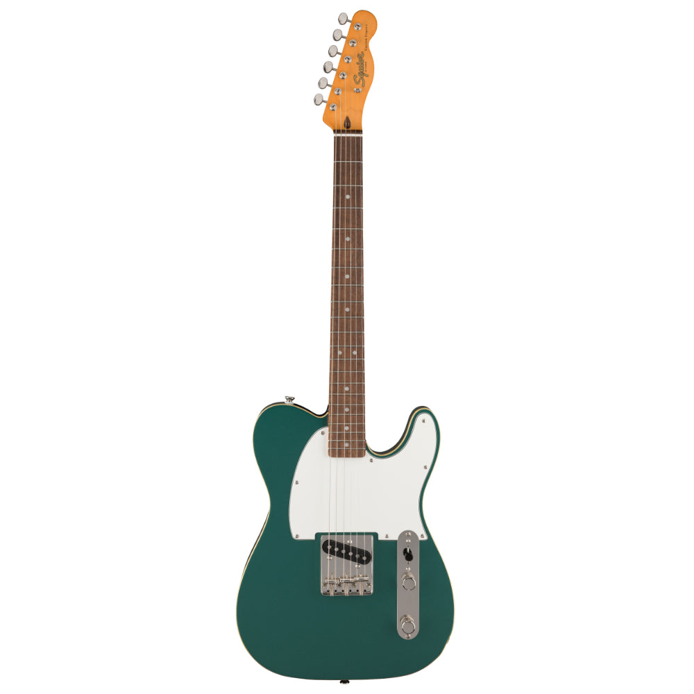 Squier Classic Vibe Custom Esquire Sherwood Green Body View ; Squier Classic Vibe Custom Esquire Sherwood Green Full View ; Squier Classic Vibe Custom Esquire Sherwood Green Back View