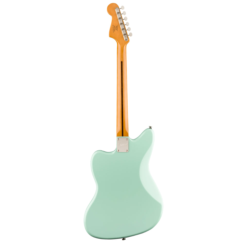 Squier FSR Classic Vibe 60s Jazzmaster Surf Green Body View ; Squier FSR Classic Vibe 60s Jazzmaster Surf Green Full View ; Squier FSR Classic Vibe 60s Jazzmaster Surf Green Back View