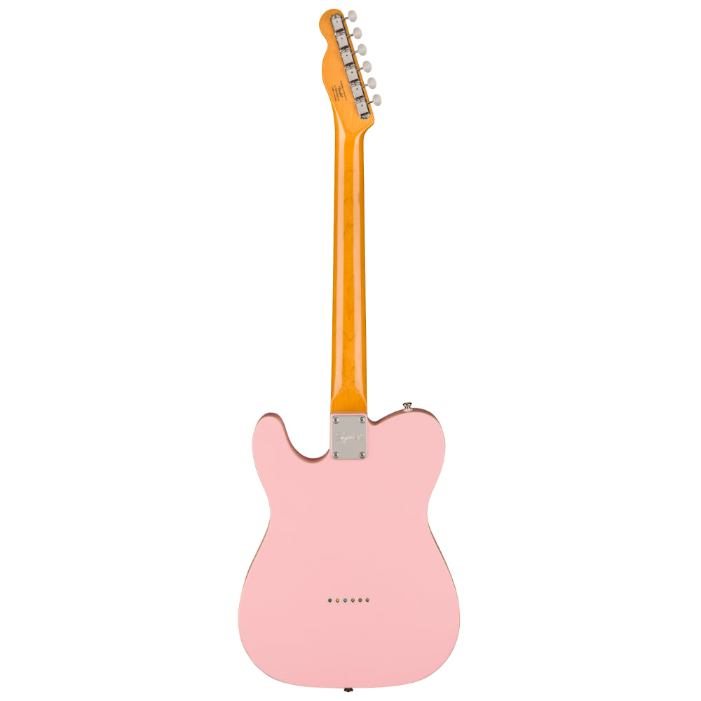 Squier FSR Classic Vibe Custom Telecaster SH Shell Pink Body View ; Squier FSR Classic Vibe Custom Telecaster SH Shell Pink Full View ; Squier FSR Classic Vibe Custom Telecaster SH Shell Pink Back View