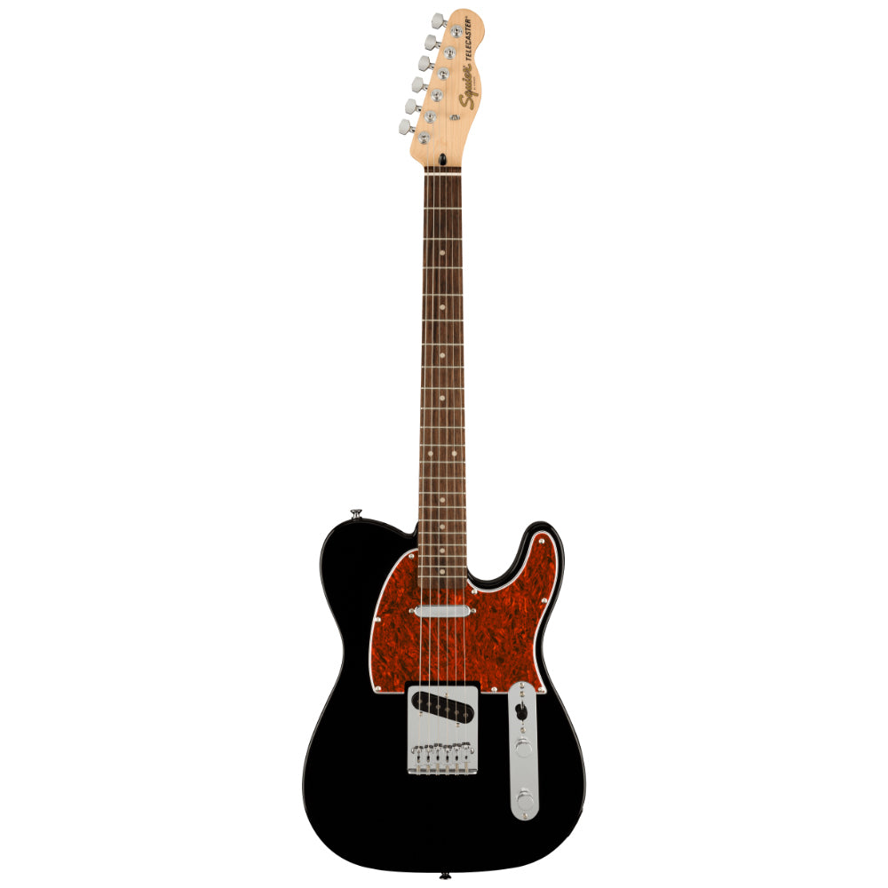 Squier Limited Edition Affinity Telecaster Black Body View ; Squier Limited Edition Affinity Telecaster Black Full View ; Squier Limited Edition Affinity Telecaster Black Back View