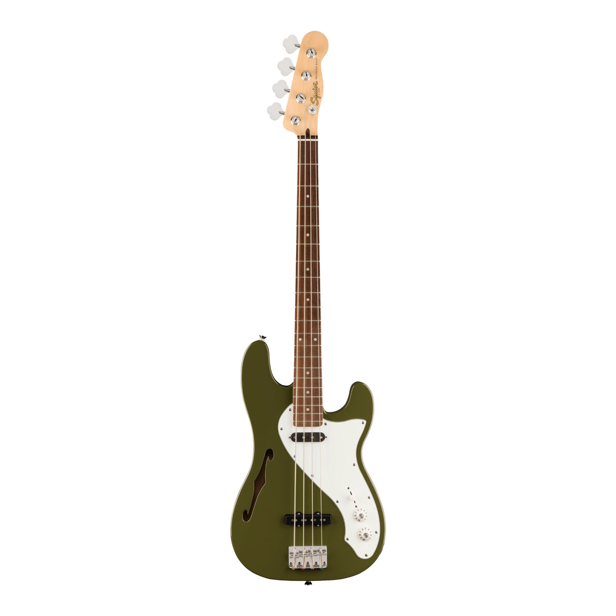 Squier Paranormal Precision Bass Thinline SJ (Olive) Full View