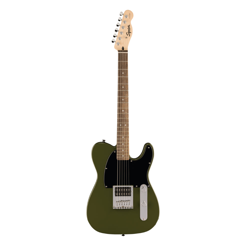 Squier Sonic Esquire H Olive Body View ; Squier Sonic Esquire H Olive Full View ; Squier Sonic Esquire H Olive Back View