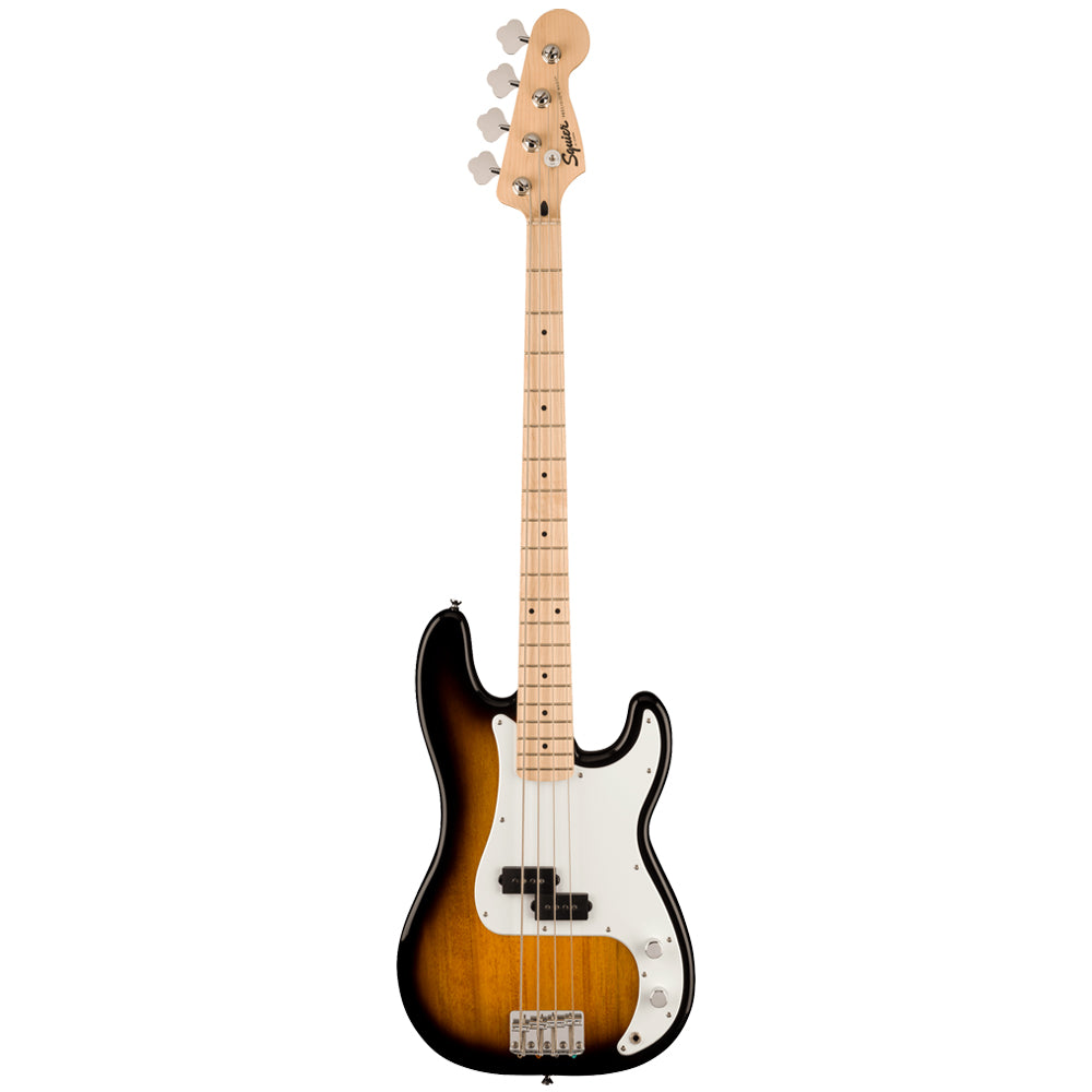 Squier Sonic Precision Bass Maple Fingerboard 2-Colour Sunburst Front ; Squier Sonic Precision Bass Maple Fingerboard 2-Colour Sunburst Full