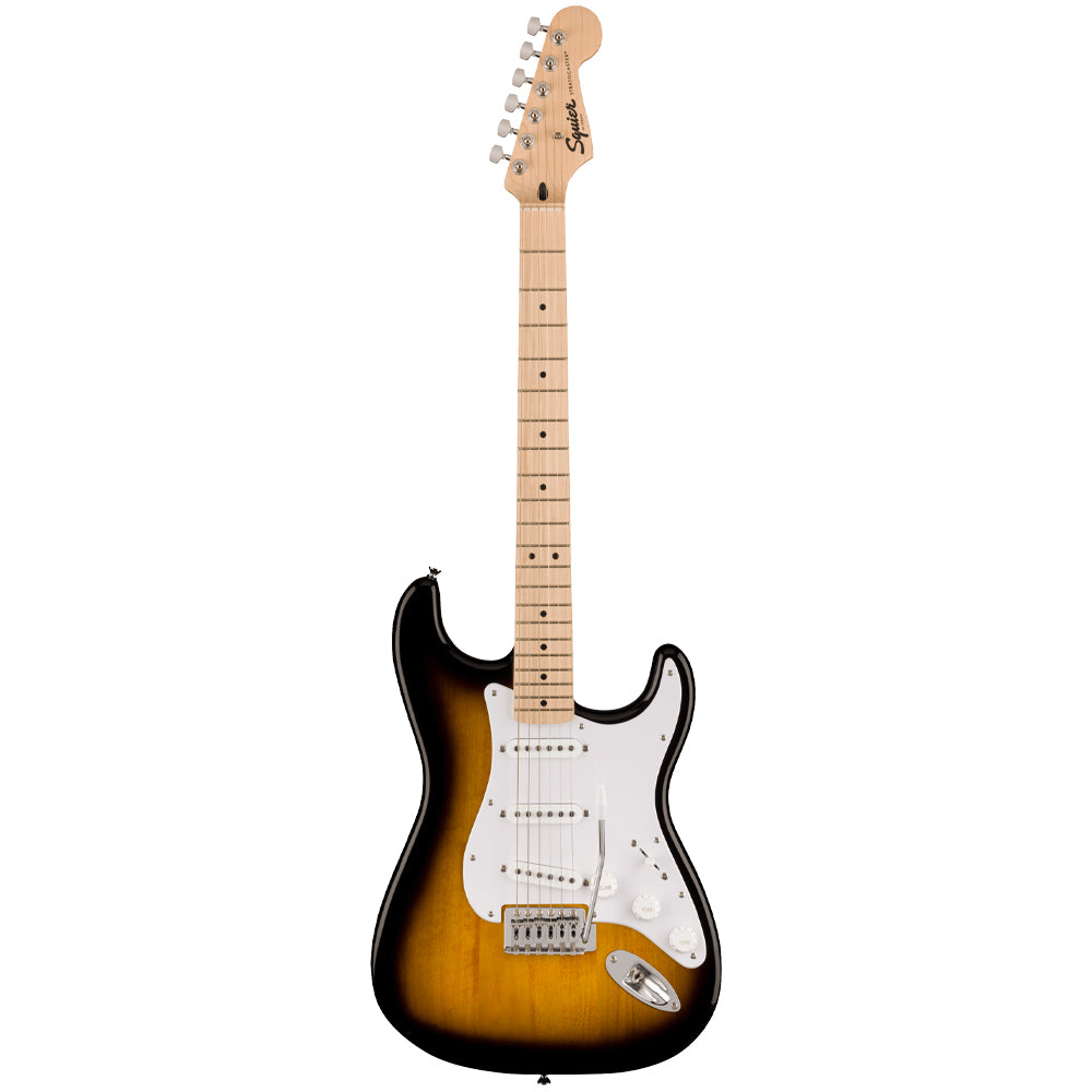 Squier Sonic Stratocaster 2-Colour Sunburst Electric Guitar Front ; Squier Sonic Stratocaster 2-Colour Sunburst Electric Guitar Full