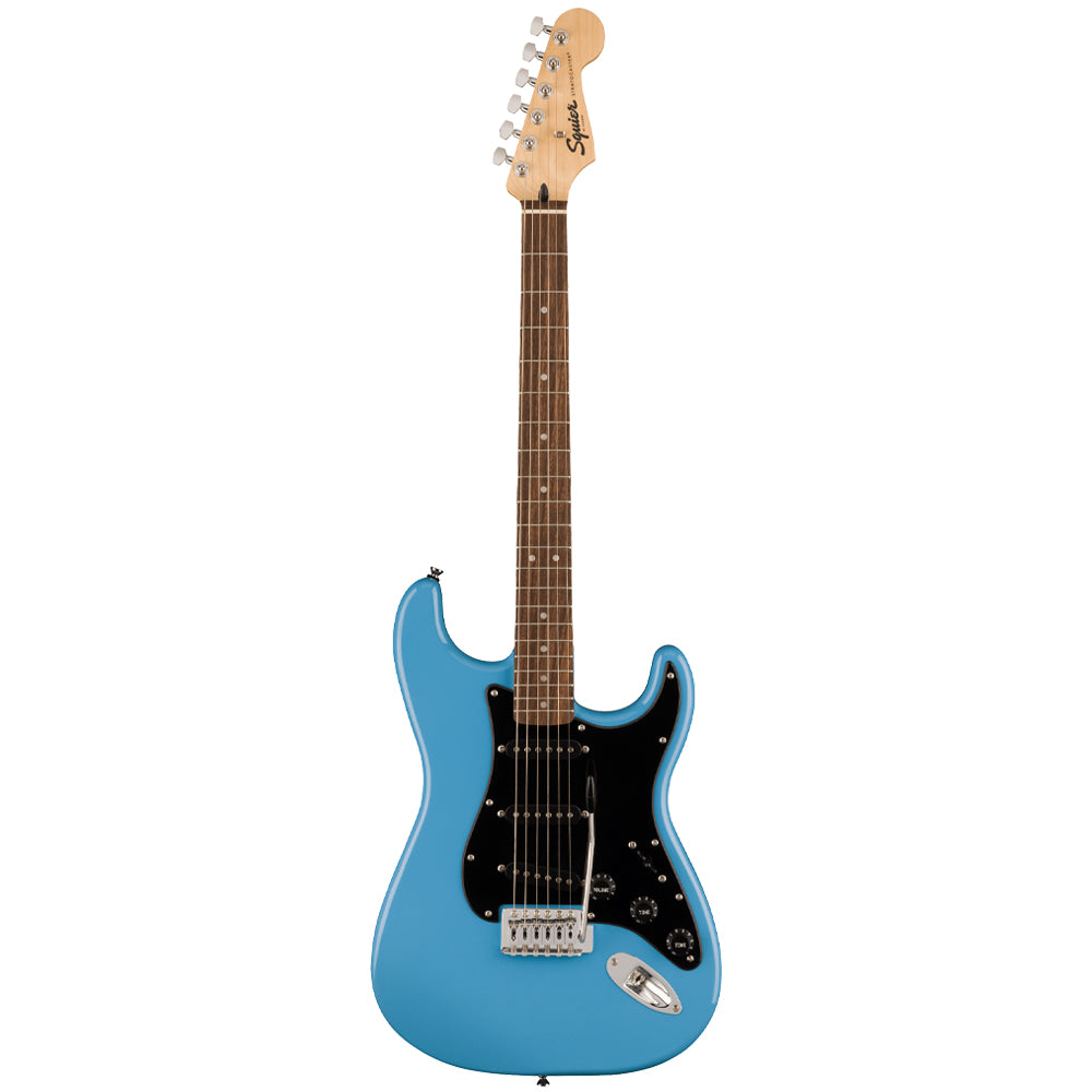Squier Sonic Stratocaster California Blue Electric Guitar Front ; Squier Sonic Stratocaster California Blue Electric Guitar Full