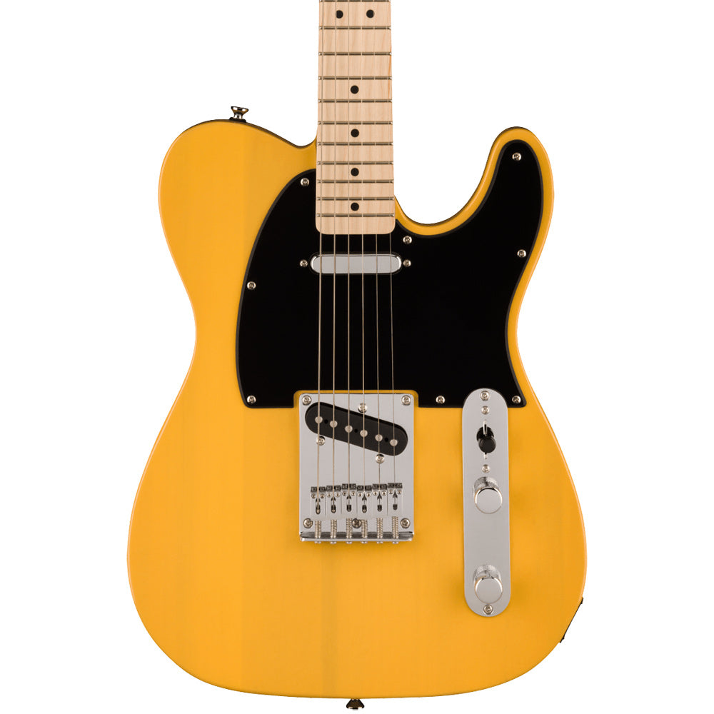 Squier Sonic Telecaster Electric Guitar Butterscotch Blonde Front ; Squier Sonic Telecaster Electric Guitar Butterscotch Blonde Full