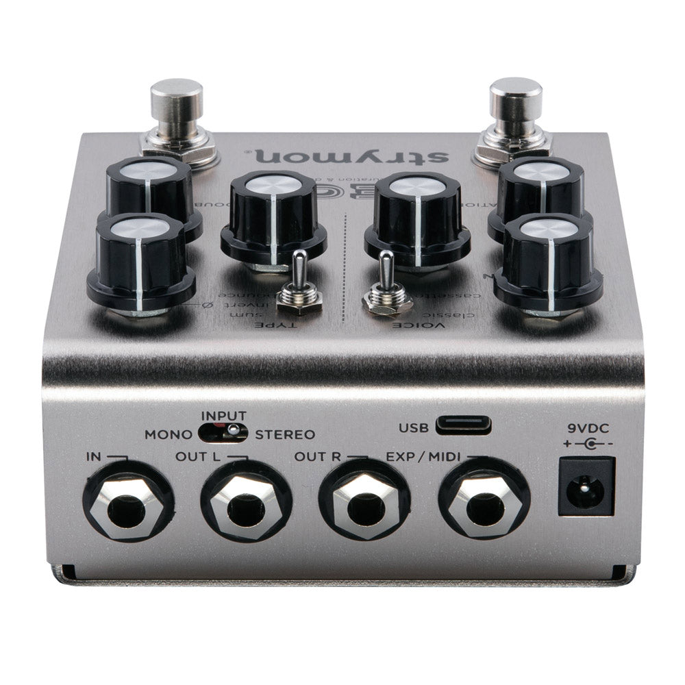 Strymon Deco Tape Saturation & Amp Doubletracker Effect Pedal Front ; Strymon Deco Tape Saturation & Amp Doubletracker Effect Pedal Rear