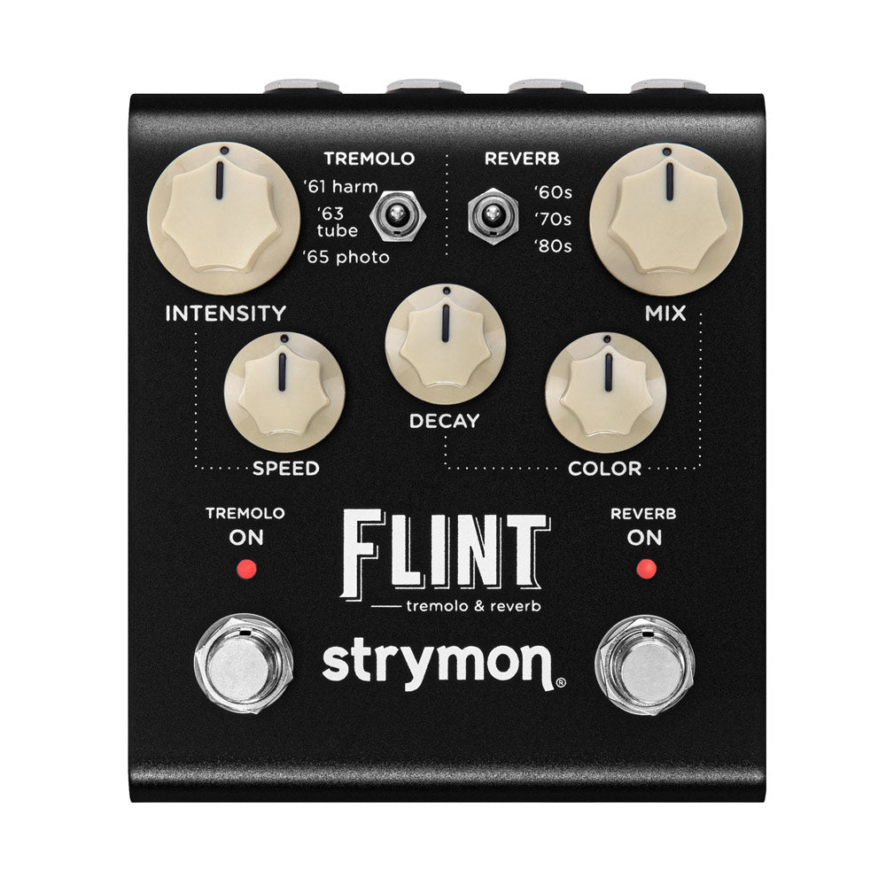 Strymon Flint Tremolo and Reverb Front ; Strymon Flint Tremolo and Reverb Rear