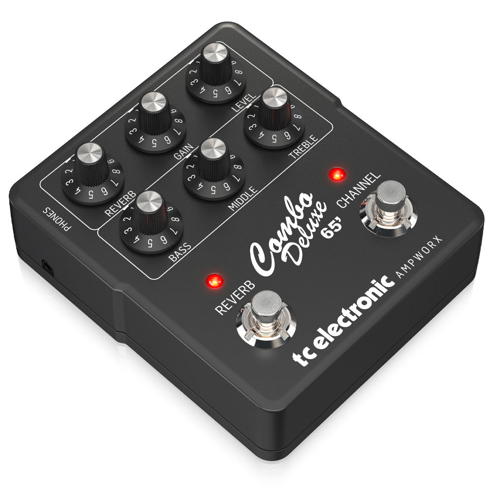 TC Electronic Combo Deluxe 65' Preamp & Cab Sim ; TC Electronic Combo Deluxe 65' Preamp & Cab Sim Angle ; TC Electronic Combo Deluxe 65' Preamp & Cab Sim Rear
