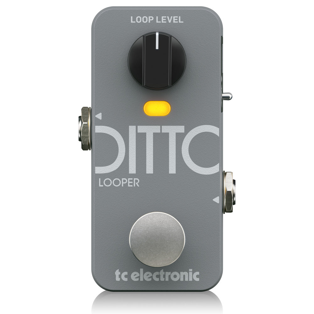 TC Electronic Ditto 2 Looper Front View ; TC Electronic Ditto 2 Looper Control View ; TC Electronic Ditto 2 Looper Side View