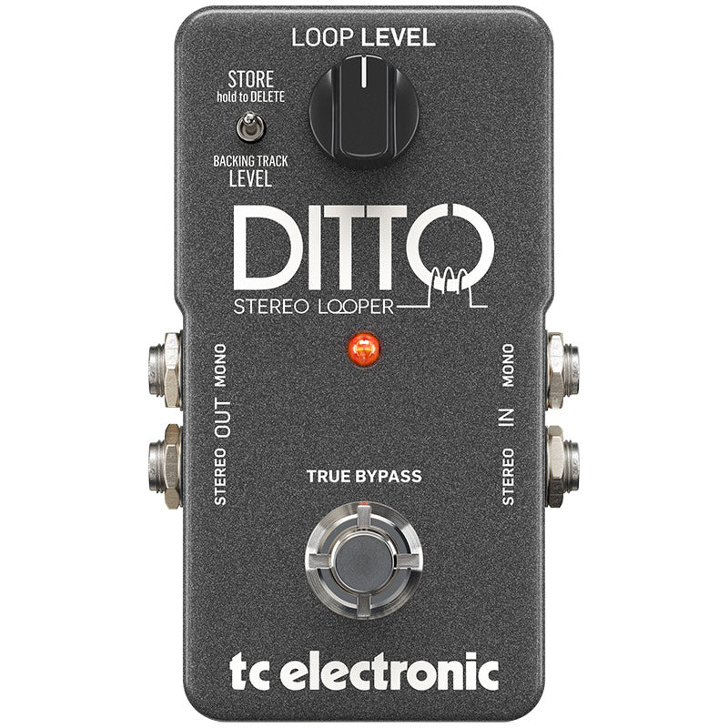 TC Electronic Ditto Stereo Looper front ; TC Electronic Ditto Stereo Looper rear