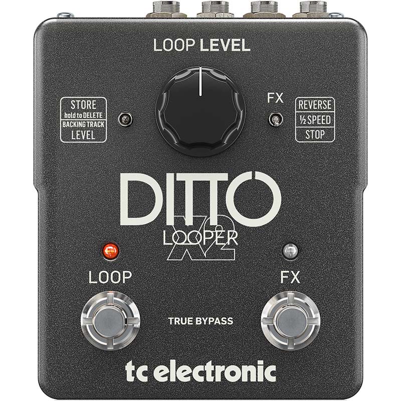 TC Electronic Ditto X2 Looper front ; TC Electronic Ditto X2 Looper rear