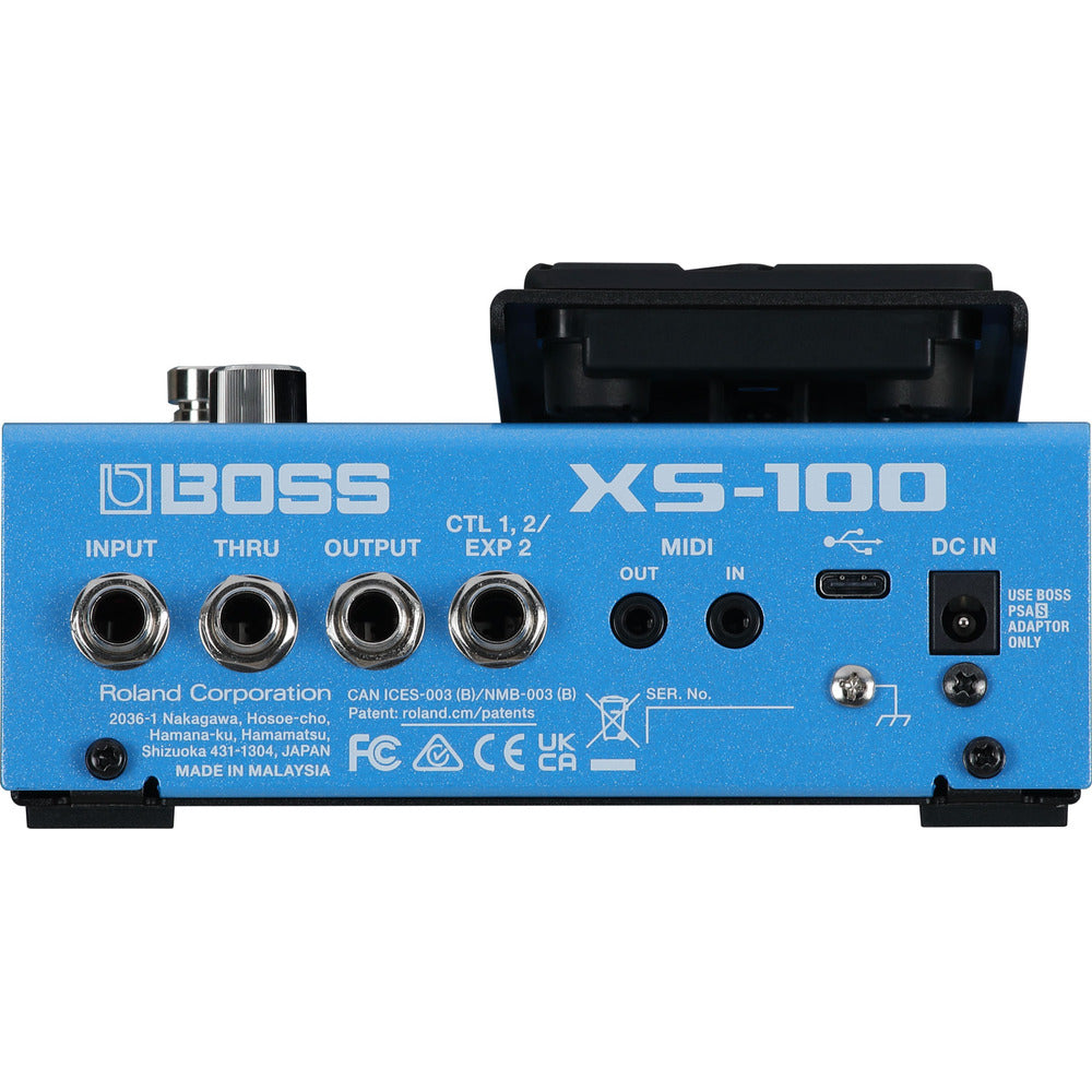 Boss X100 front view ; Boss X100 angled view ; Boss X100 top view